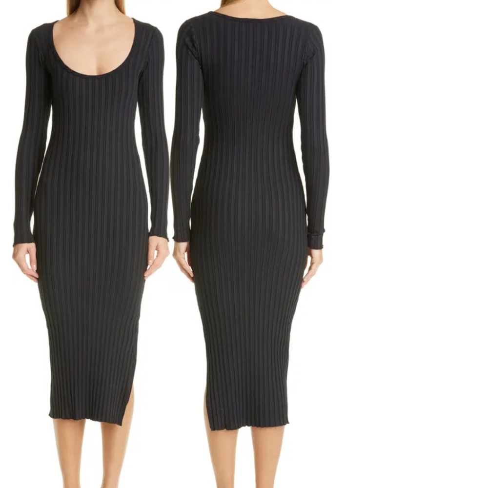 NWOT Simon Miller Black Midi Bodycon Dress